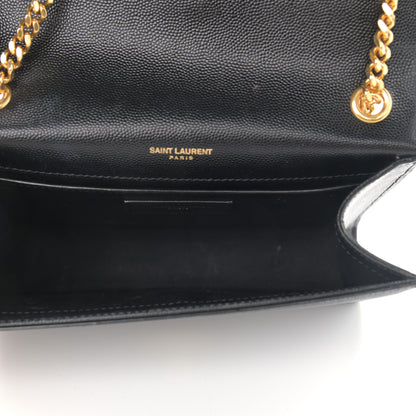 Saint Laurent Grain De Poudre Small Monogram Kate Satchel Black 5 of 14