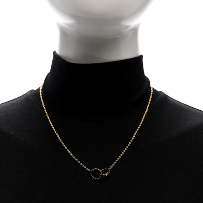 Cartier 18K Pink Gold Interlocking LOVE Necklace 2 of 5