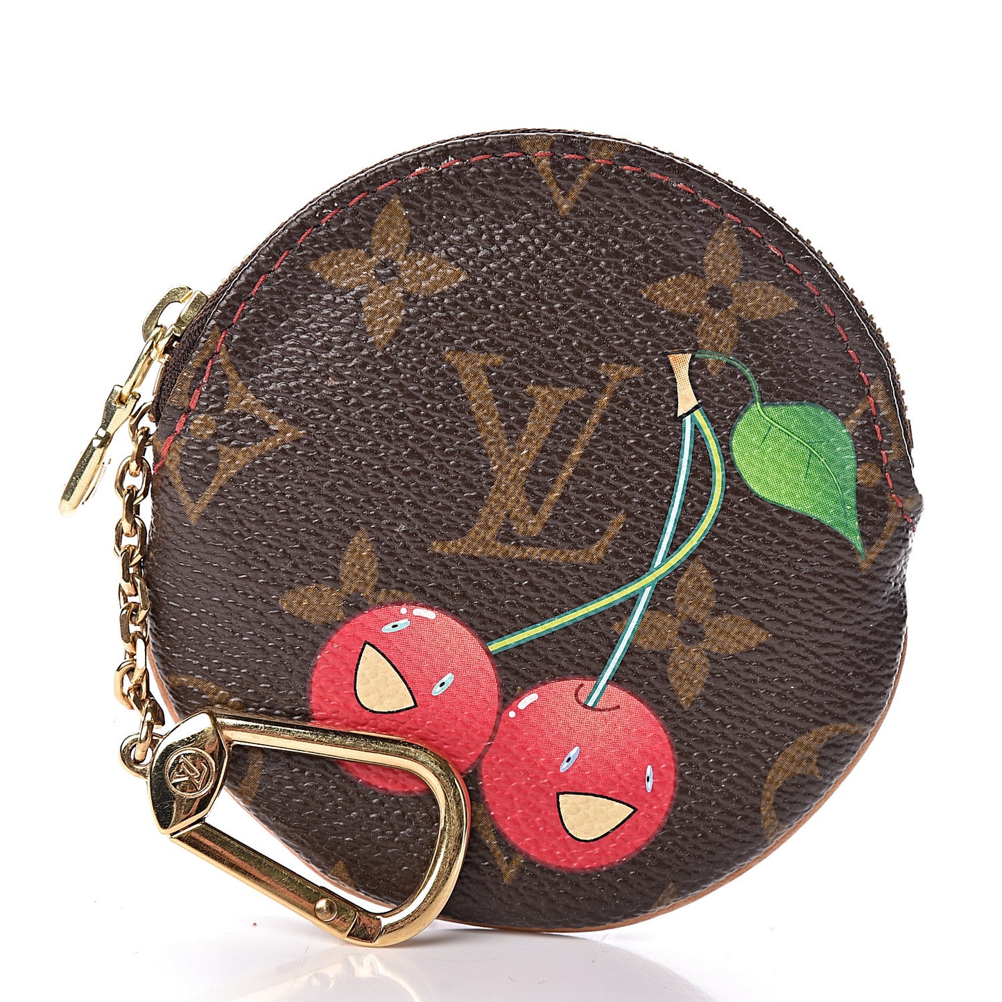 Monogram Cerises Round Coin Purse