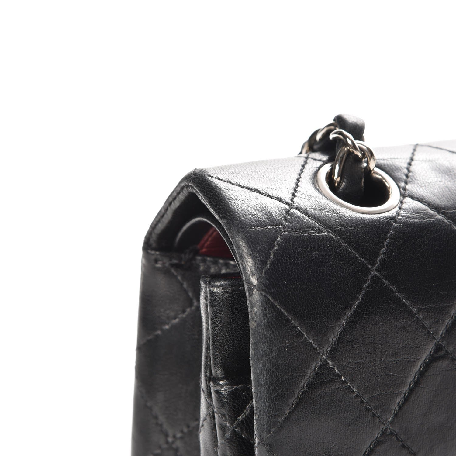 Chanel Lambskin Quilted Medium Double Flap Black 9 of 9