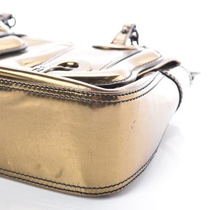 Fendi Patent Calfskin B Bag Gold 6 of 24