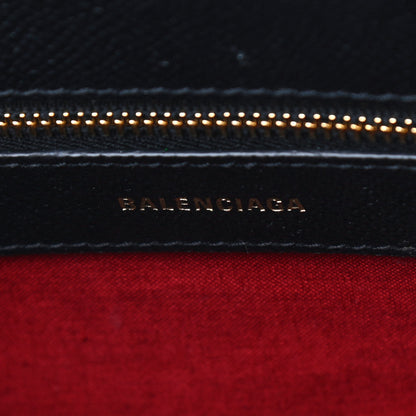 Balenciaga Signature Grained Calfskin Logo S Ville Top Handle Bag Black 6 of 11