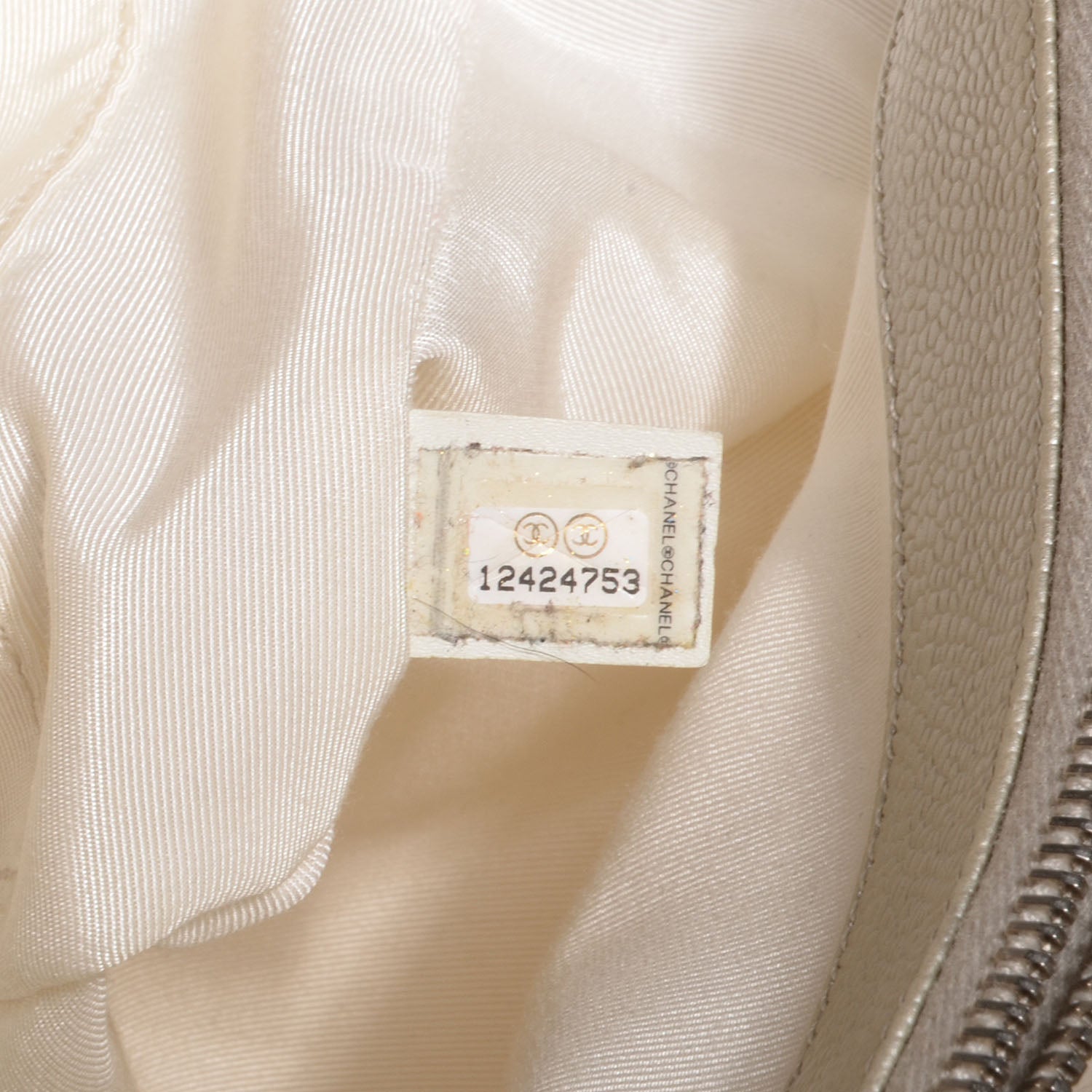 Chanel Caviar Quilted Grand Shopping Tote GST Pearl 8 of 8