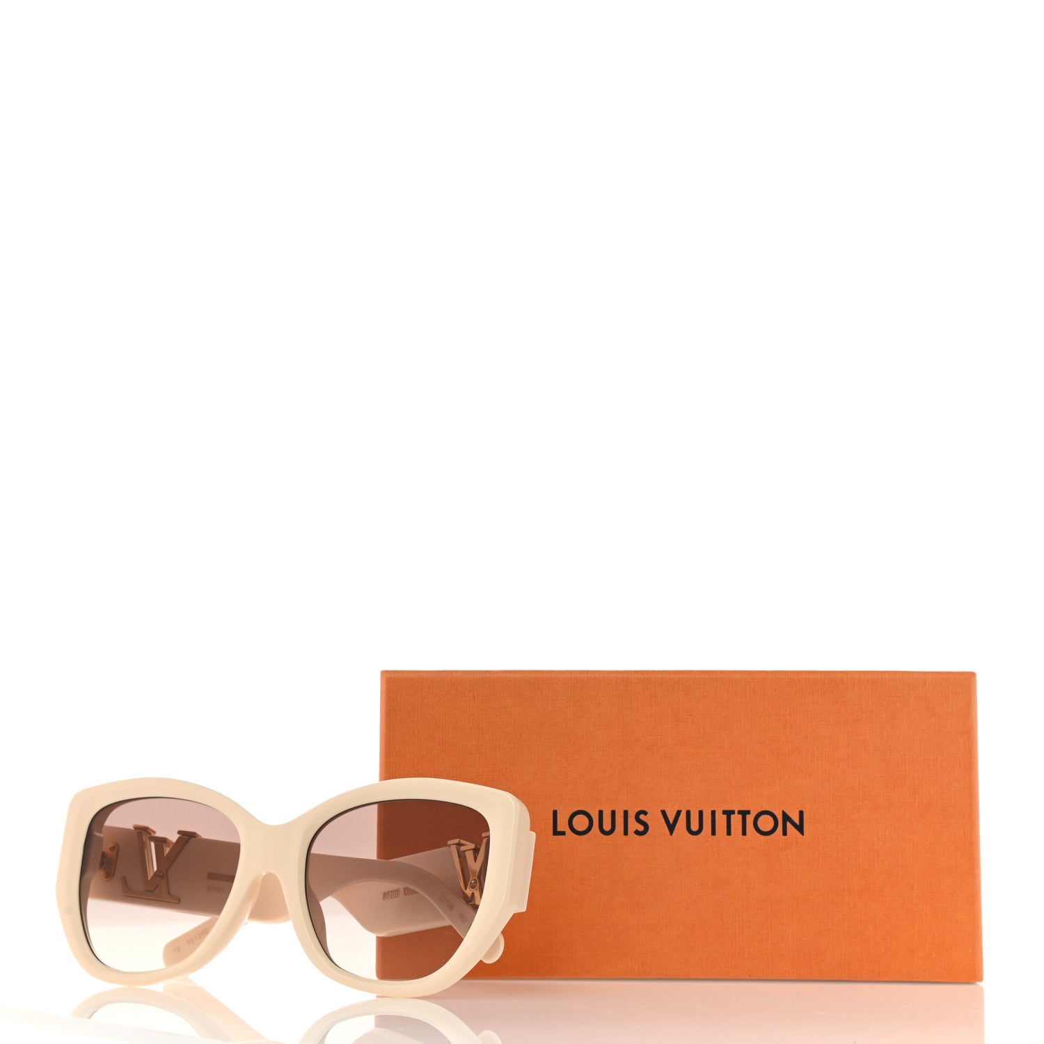 Louis Vuitton LV Icon Cat Eye Sunglasses Z1734E Cream 1153689