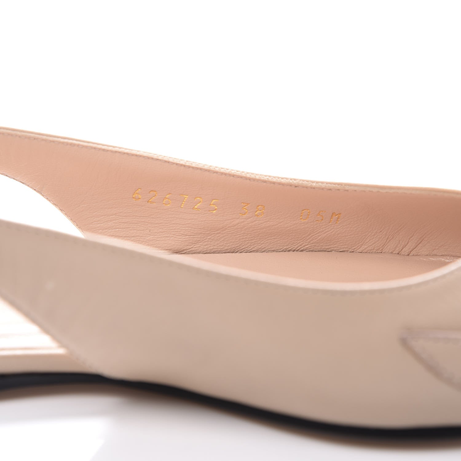 Gucci Malaga Kid Nappa Zumi Slingback Flats 38 Skin Rose 10 of 11