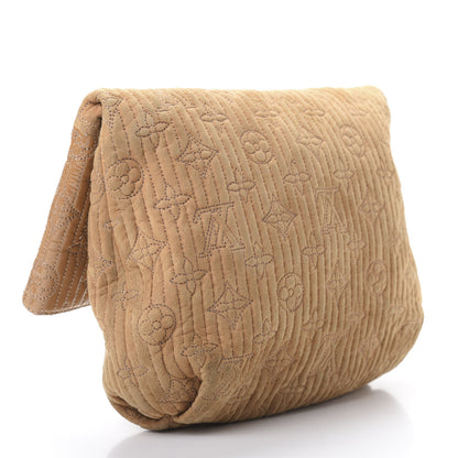 Louis Vuitton Suede Monogram Motard Afterdark Clutch Powder 3 of 12