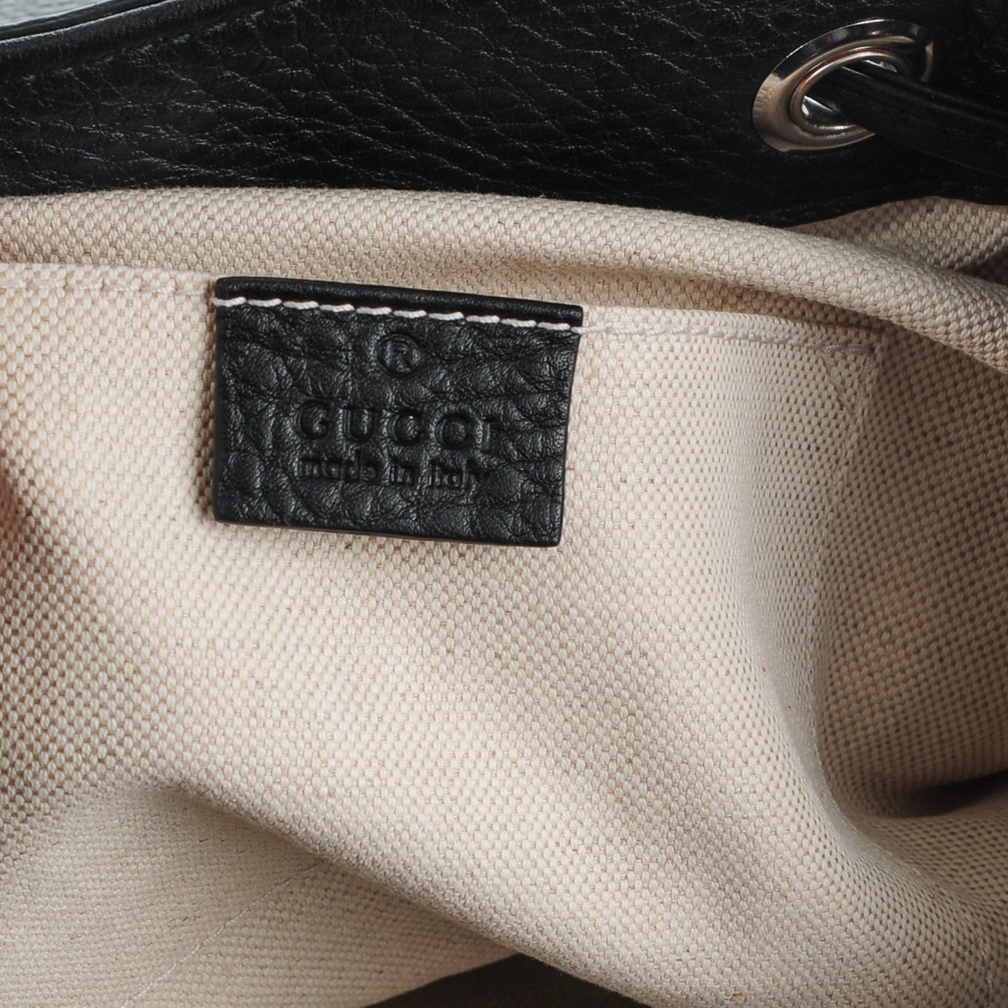 Cellarius Calfskin Medium Bamboo Backpack Black