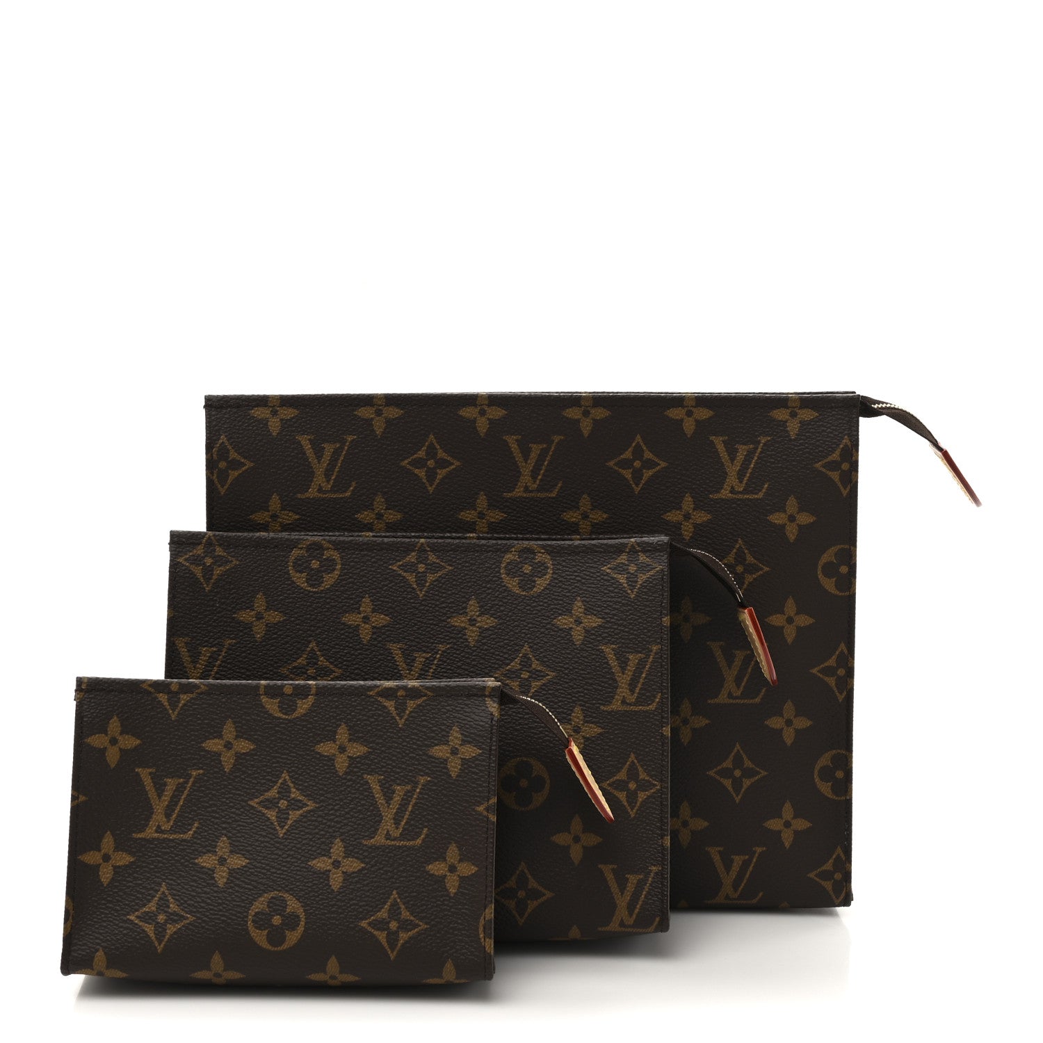 Louis Vuitton Monogram Trio Toilet Pouch Set 3 of 9
