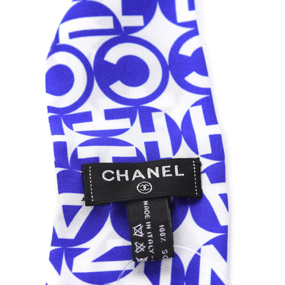 Chanel Silk Twill Slim Bandeau Scarf Blue Pink 2 of 2