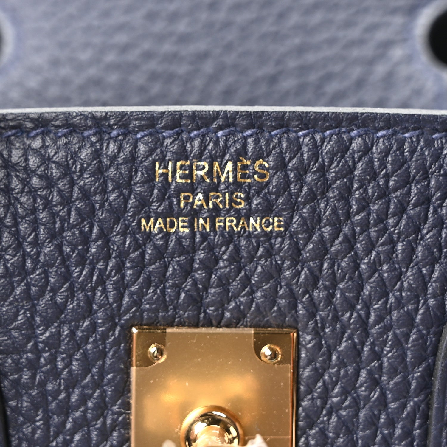 Hermes Togo Birkin 25 Bleu Nuit 6 of 10