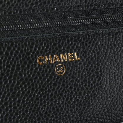 Chanel Caviar Quilted Wallet On Chain WOC Black 6 of 11