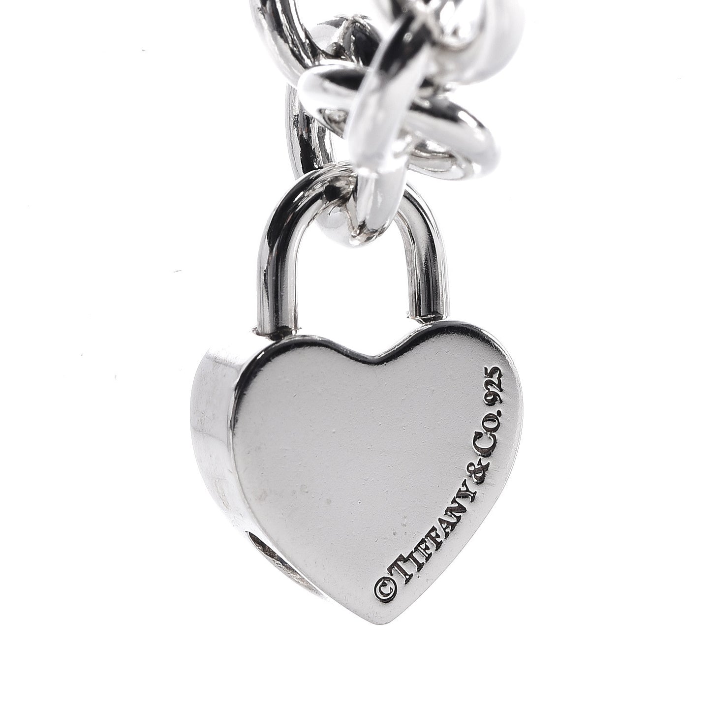 Sterling Silver Heart Love Charm Bracelet