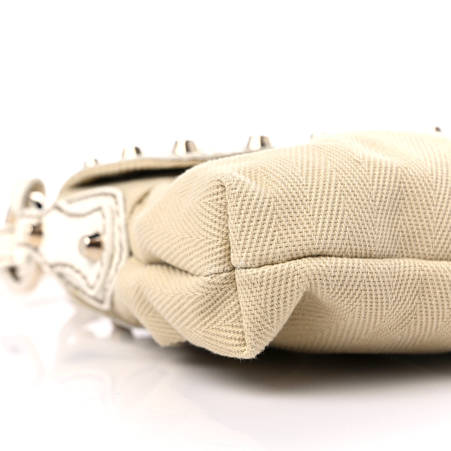 Canvas Small Chef Shoulder Bag White
