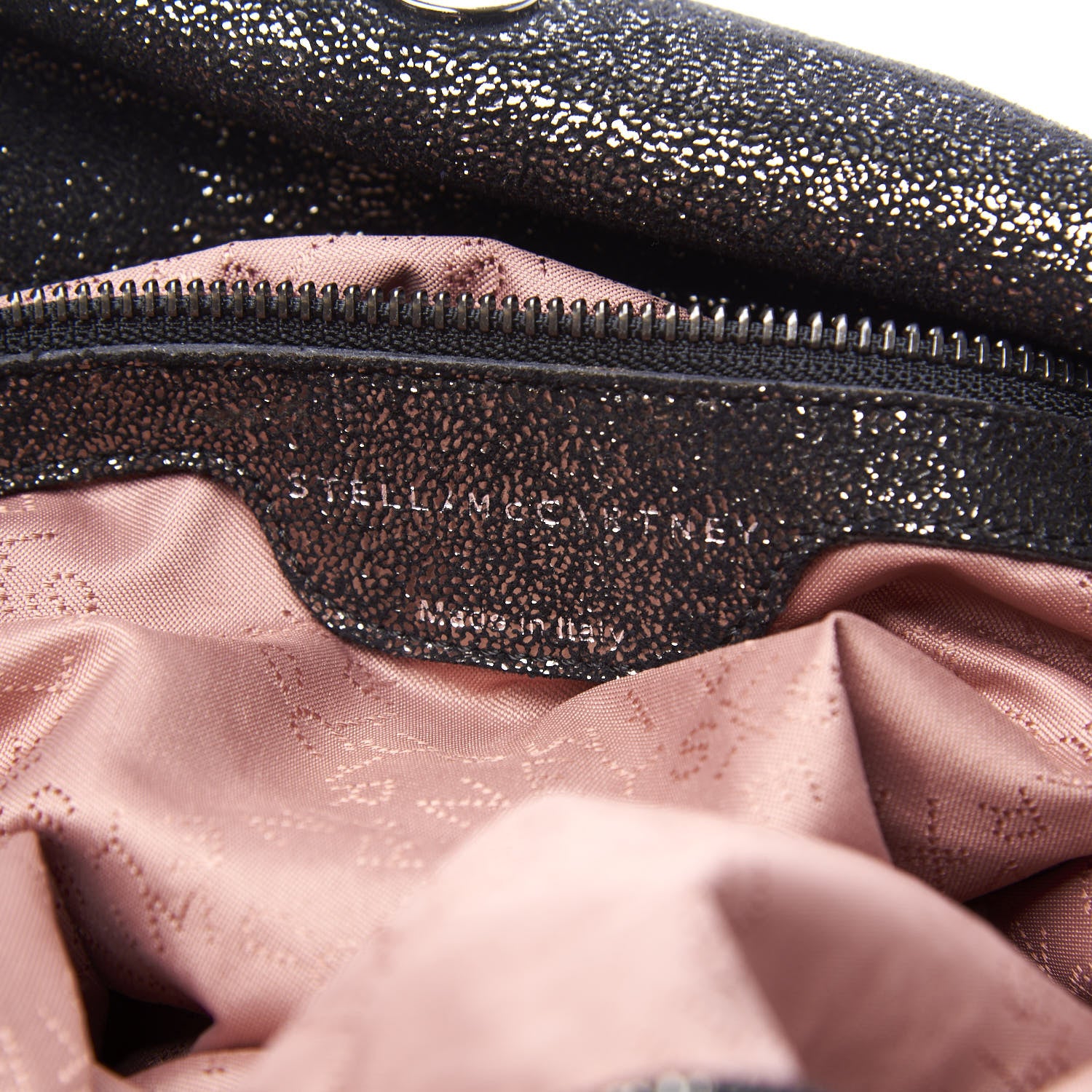 Stella McCartney Chamois Shiny Dotted Falabella Fold Over Tote Ruthenium 7 of 9