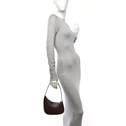 The Row Smooth Calfskin Half Moon Shoulder Bag Raisin 2 of 10
