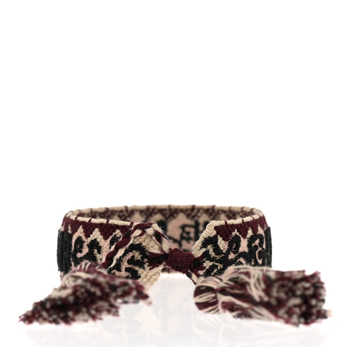 Woven Cotton J'Adior Friendship Bracelet Red