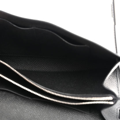 Hermes Epsom Kelly Wallet To Go Black 5 of 10