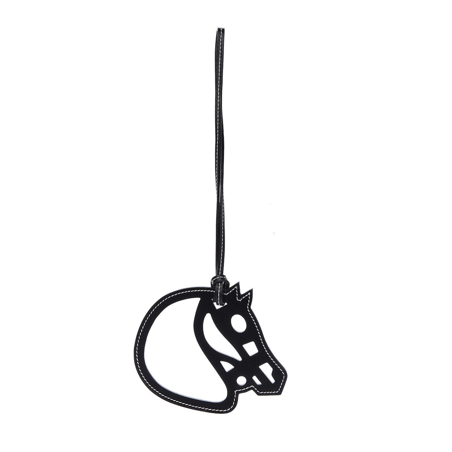 Box Paddock Cheval Horse Bag Charm Black