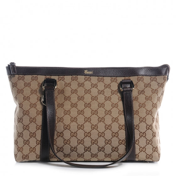 Gucci Monogram Medium Abbey Tote Brown 1 of 9