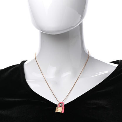 Hermes Swift O'Kelly Pendant Necklace Rose Azalee 2 of 6