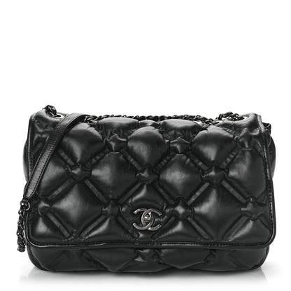Chanel Calfskin Quilted Large Chesterfield Flap Black 3 of 9