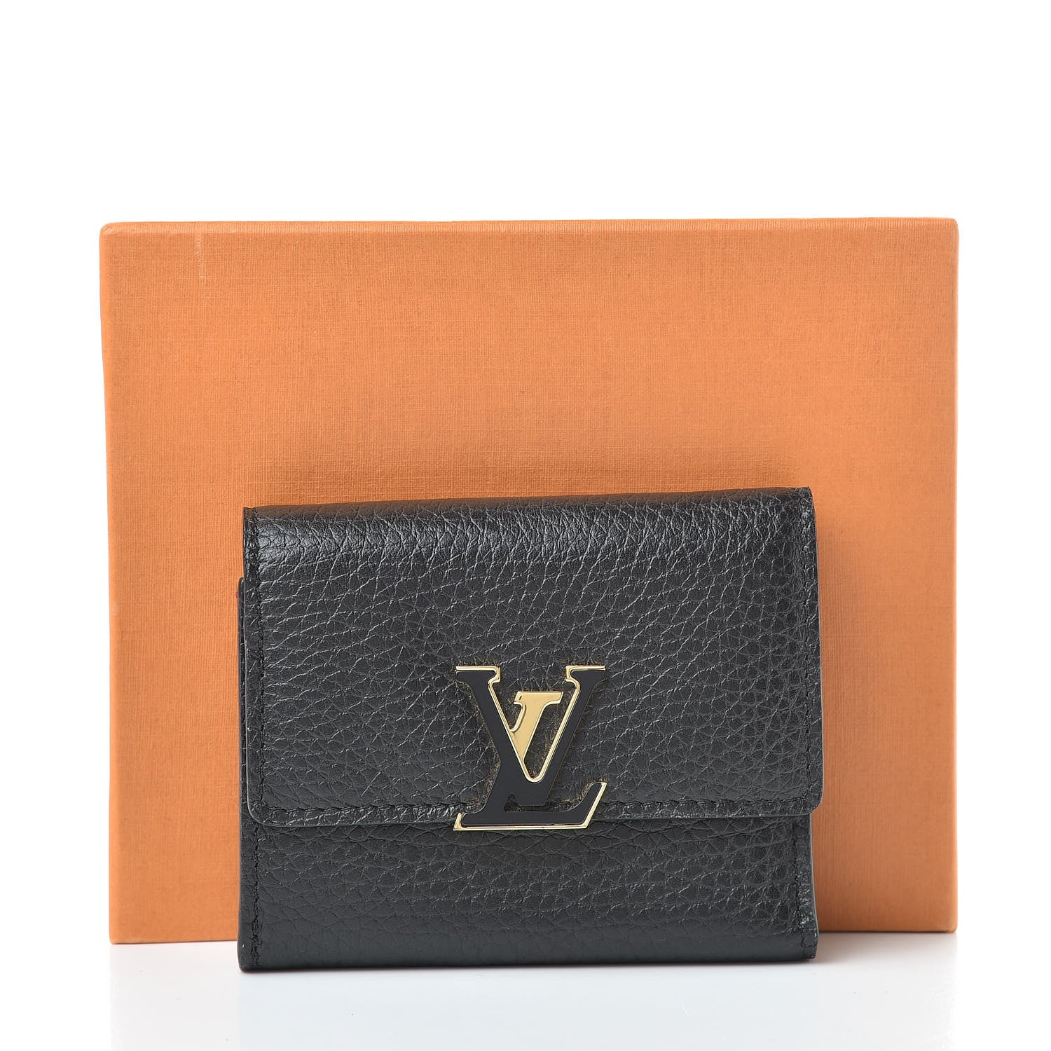 Louis Vuitton Taurillon Capucines XS Wallet Black 8 of 8