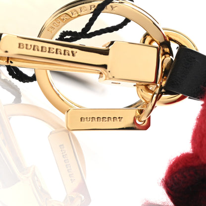 Burberry Cashmere Check Thomas Bear Bag Charm Parade Red 3 of 4