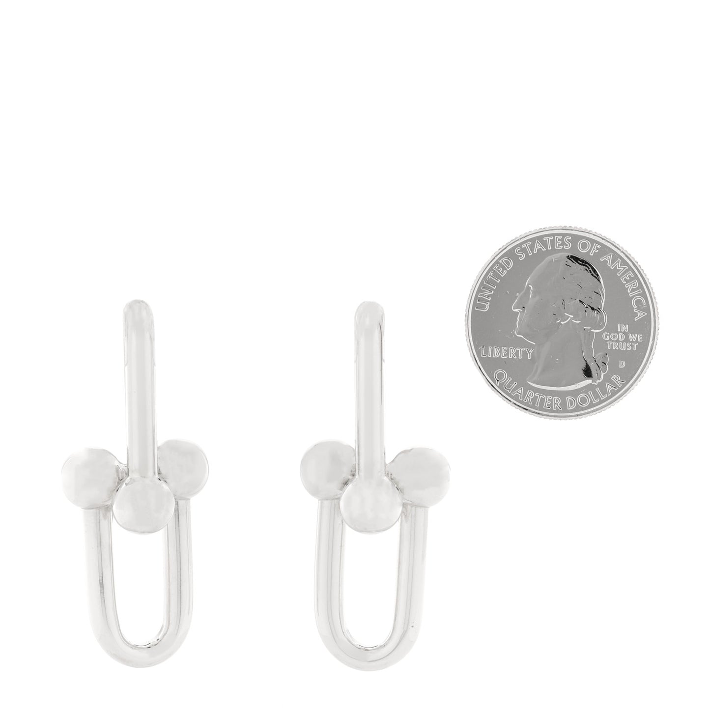 Sterling Silver Extra Large HardWear Link Earrings