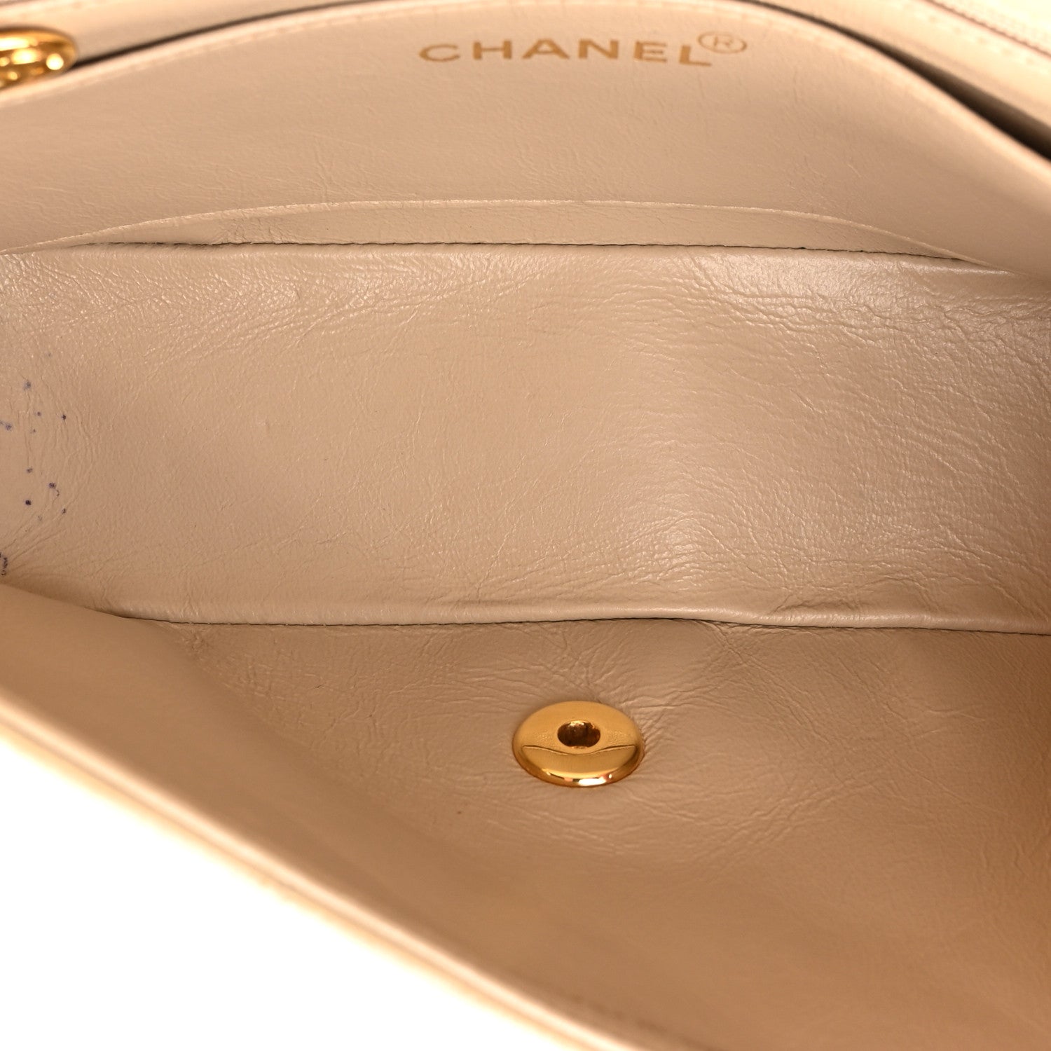 Chanel Lambskin Quilted Small Single Flap Beige 5 of 19