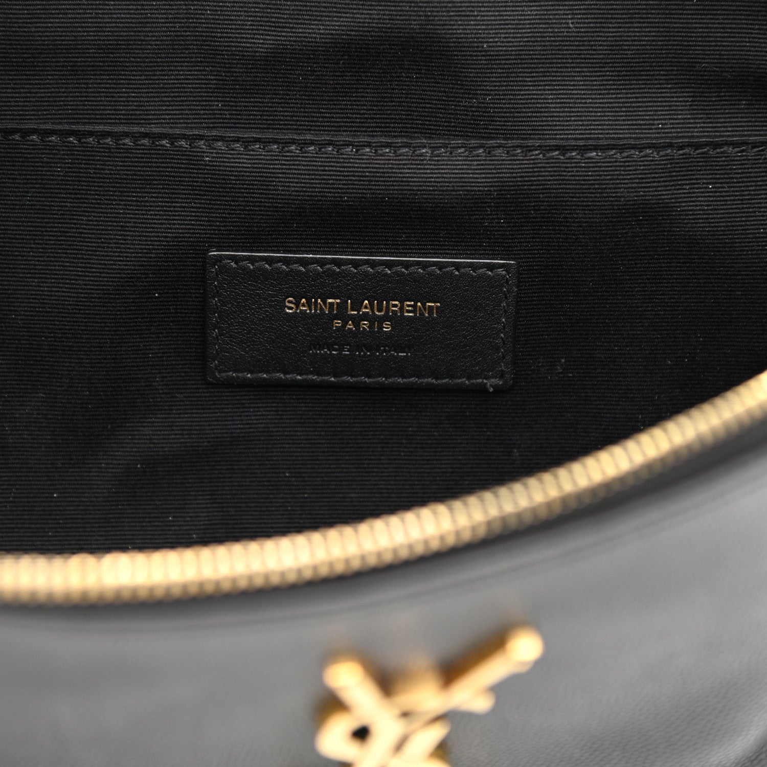 Saint Laurent Grain De Poudre Monogram Belt Bag Black 6 of 11