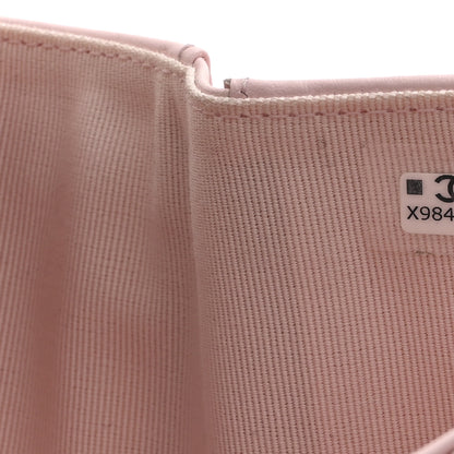 Chanel Caviar Quilted Compact Flap Wallet Light Pink 9 of 11
