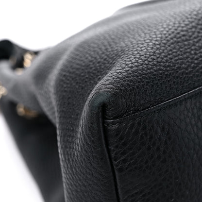 Gucci Pebbled Calfskin Medium Soho Chain Shoulder Bag Black 8 of 15