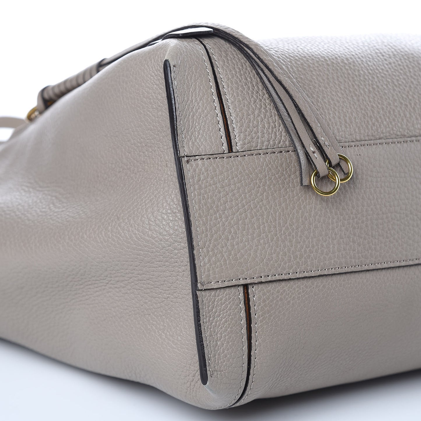 Smooth Calfskin Medium Milo Shopping Tote Motty Grey