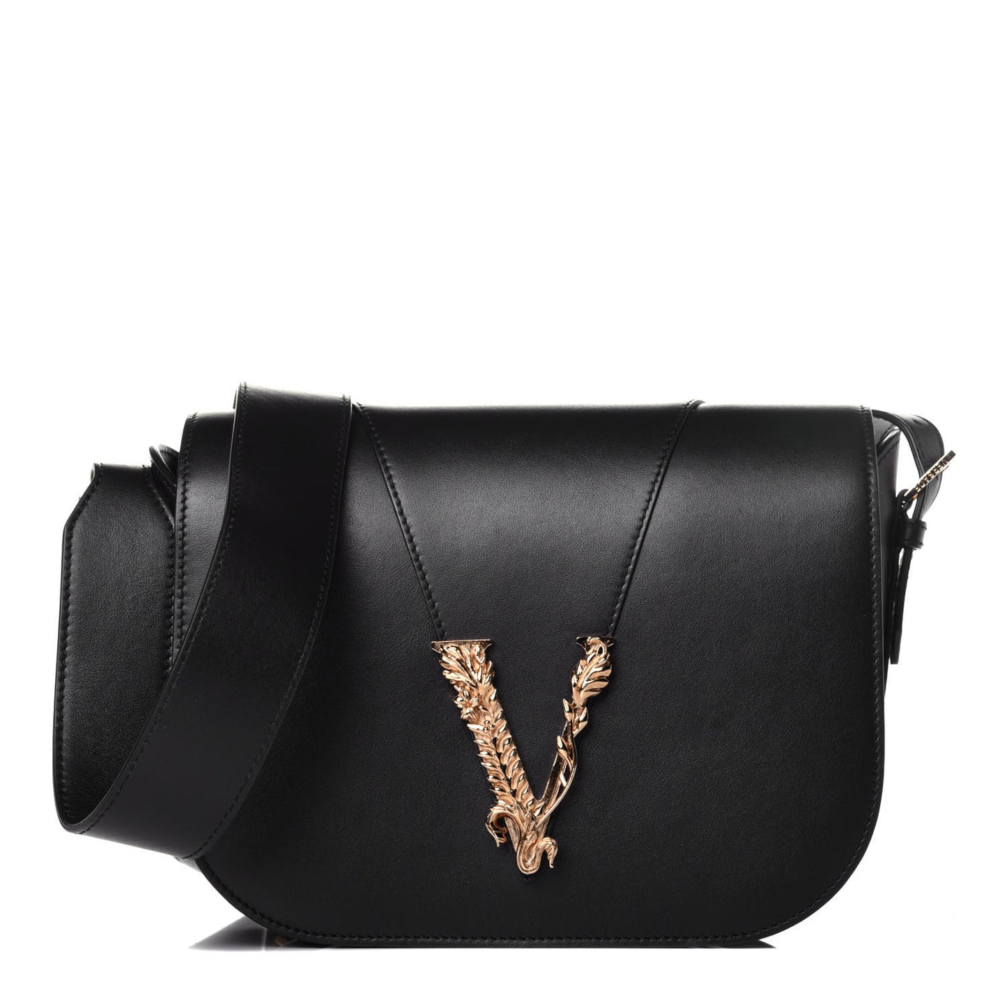 Vitello Virtus Shoulder Bag Black