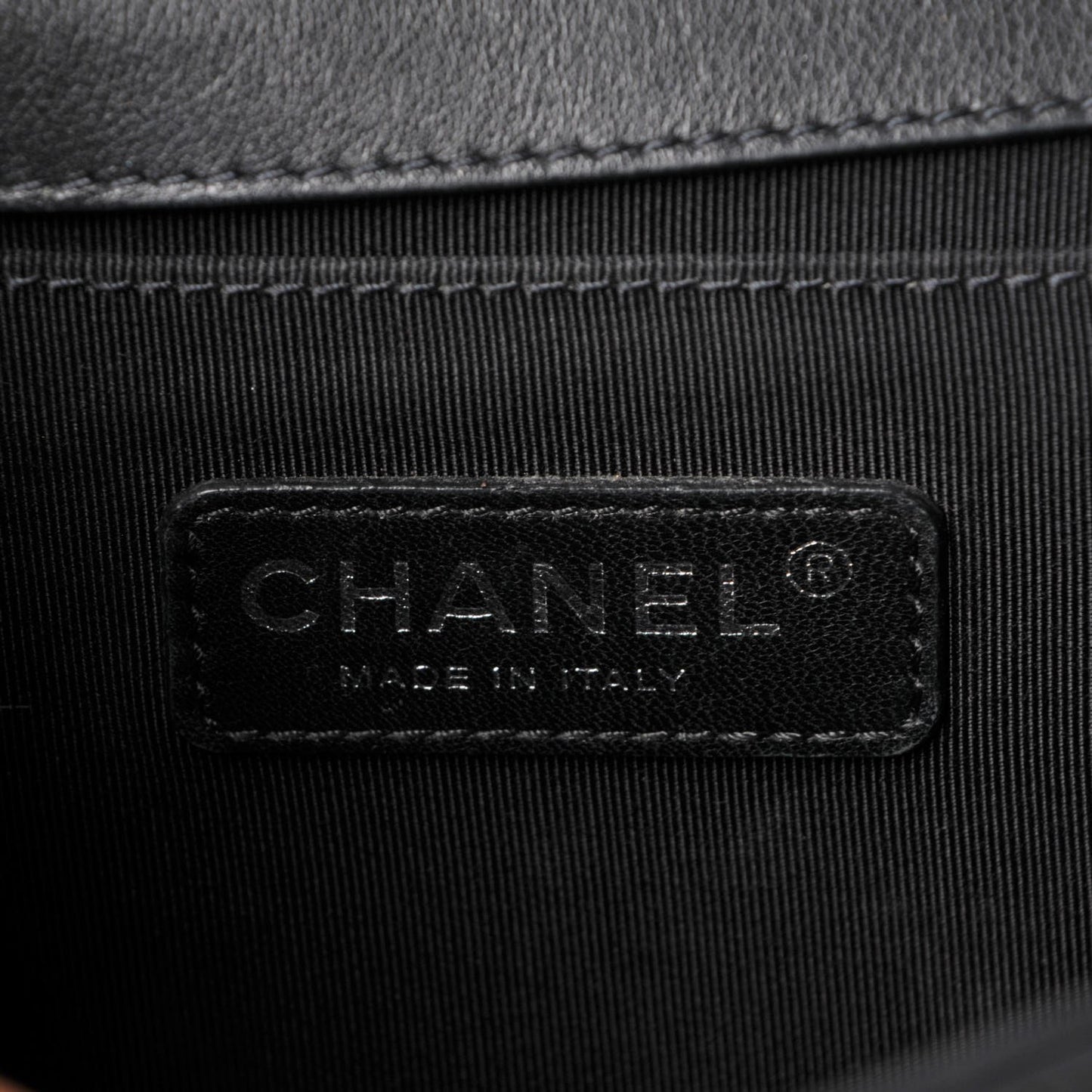 Calfskin Quilted Medium Boy Flap Black
