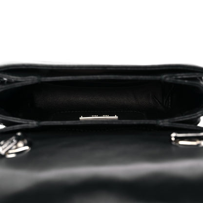Miu Miu Nappa Grommet Club Shoulder Bag Black 4 of 8