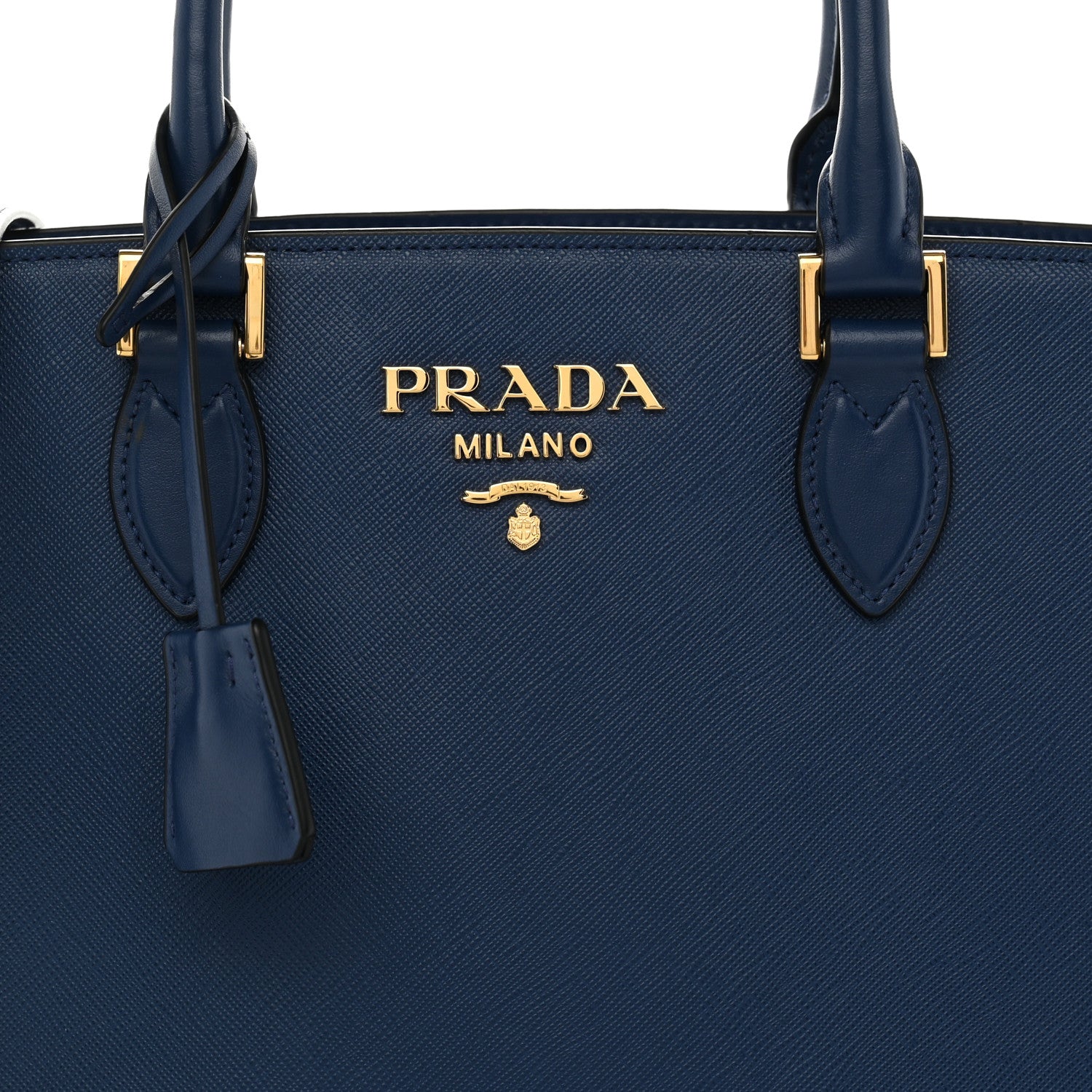 Prada Saffiano Soft Calfskin Large Tote Bluette 7 of 9