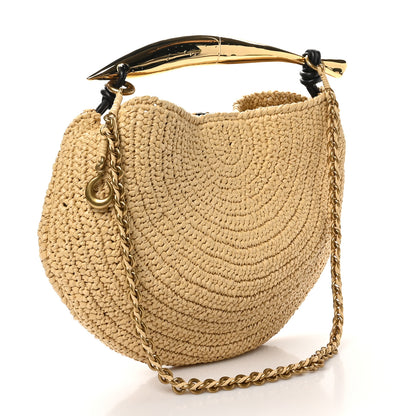 Bottega Veneta Raffia Crochet Sardine With Chain Bag Natural Fondant 2 of 11