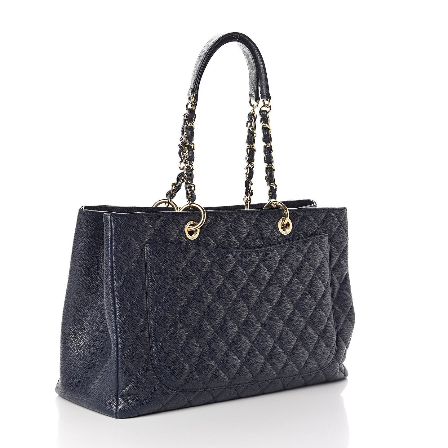 Caviar Quilted XL Grand Shopping Tote GST Blue