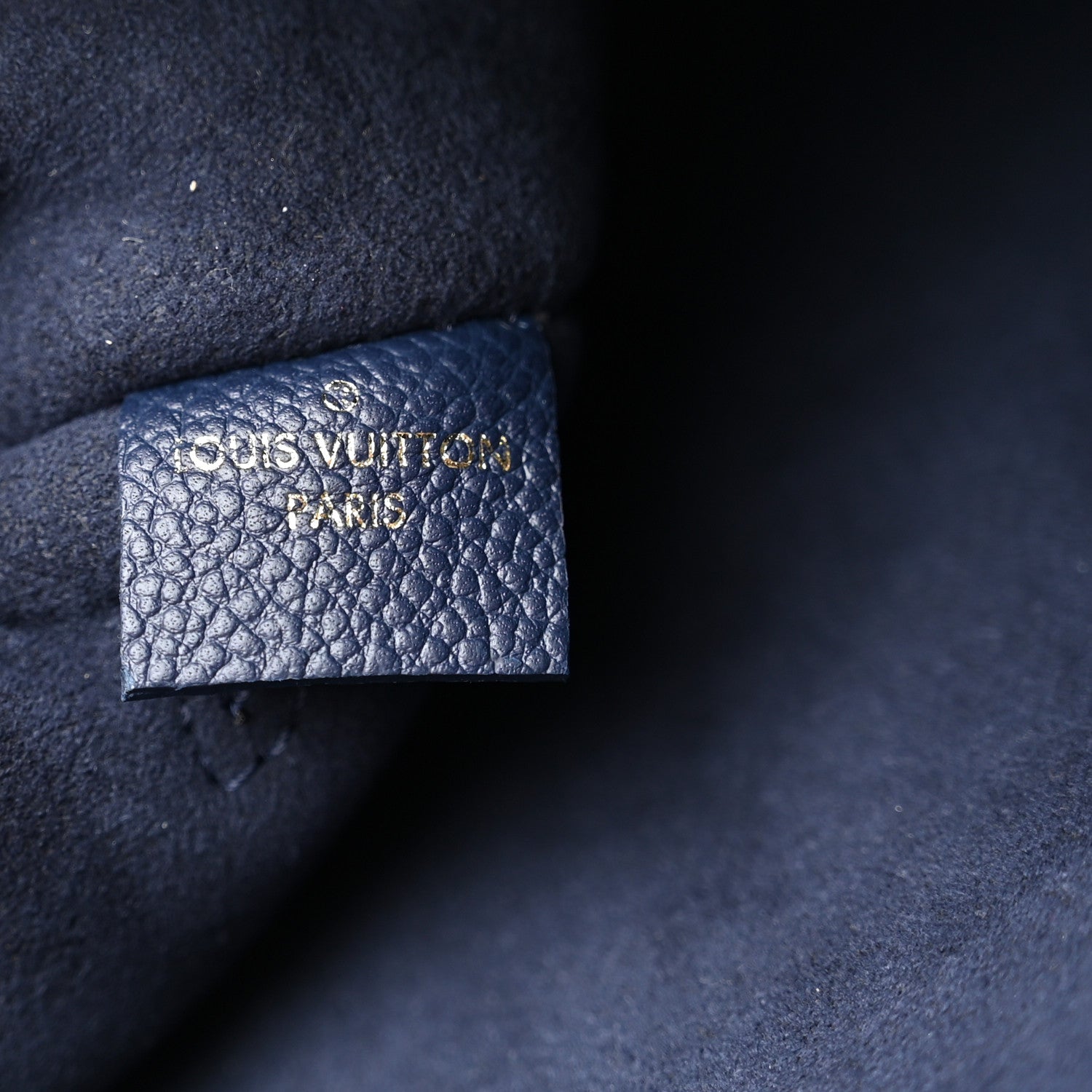 Louis Vuitton Empreinte Monogram Giant Neverfull MM Pochette Navy 6 of 6