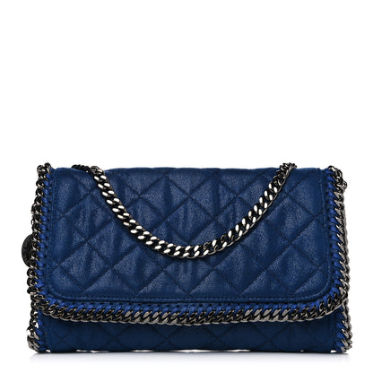 Stella McCartney Shaggy Deer Quilted Falabella Clutch Blue 1 of 5