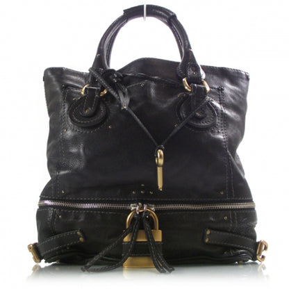 Chloe Leather Paddington Tote Noir 1 of 14