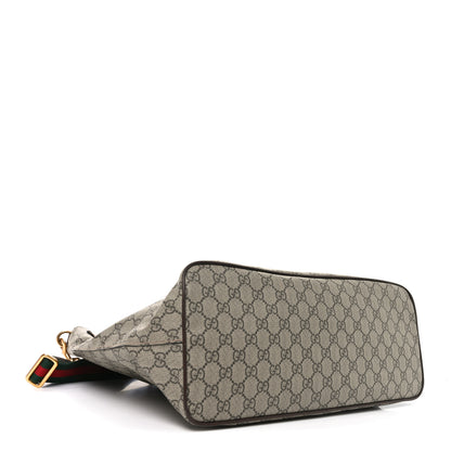Gucci Soft GG Supreme Monogram Courrier Medium Crossbody Tote Beige New Acero 4 of 10