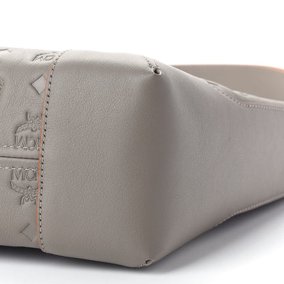MCM Calfskin Ottomar Monogram Medium Klara Hobo Grey 8 of 8