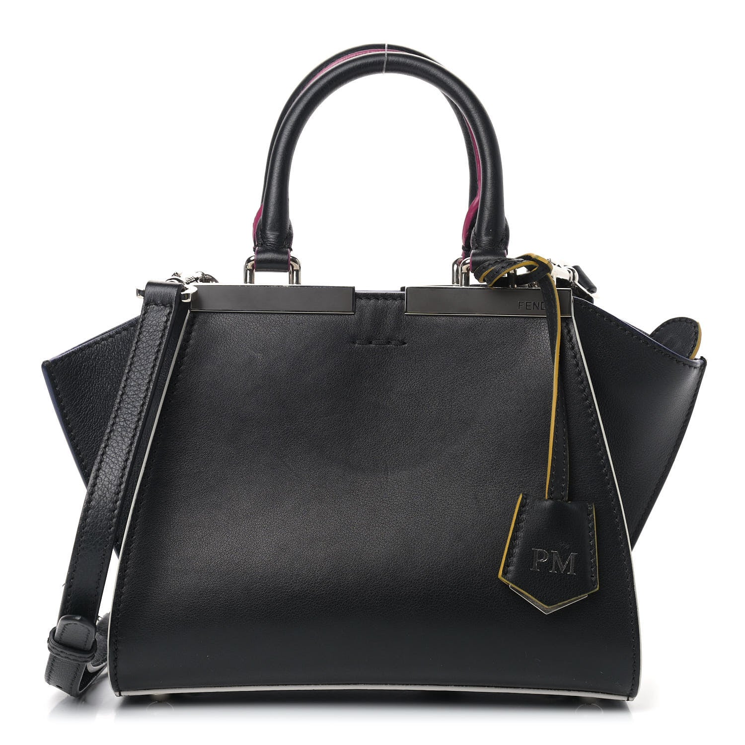 Fendi Vitello Dolce Mini 3Jours Tote Black 1 of 13