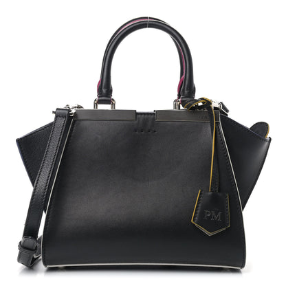 Fendi Vitello Dolce Mini 3Jours Tote Black 1 of 13