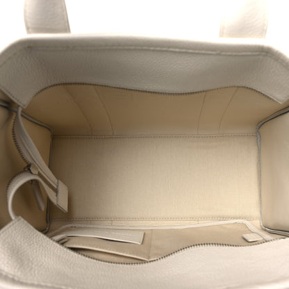 Marc Jacobs Grained Calfskin Medium The Tote Bag Cotton Silver 5 of 9