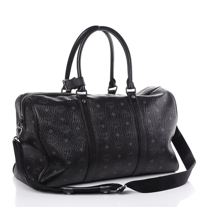MCM Visetos Medium Traveler Weekender Duffle Bag Black 3 of 8