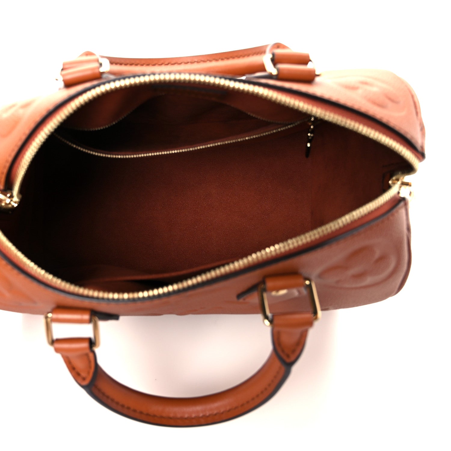 Louis Vuitton Empreinte Monogram Giant Speedy Bandouliere 25 Cognac 9 of 23