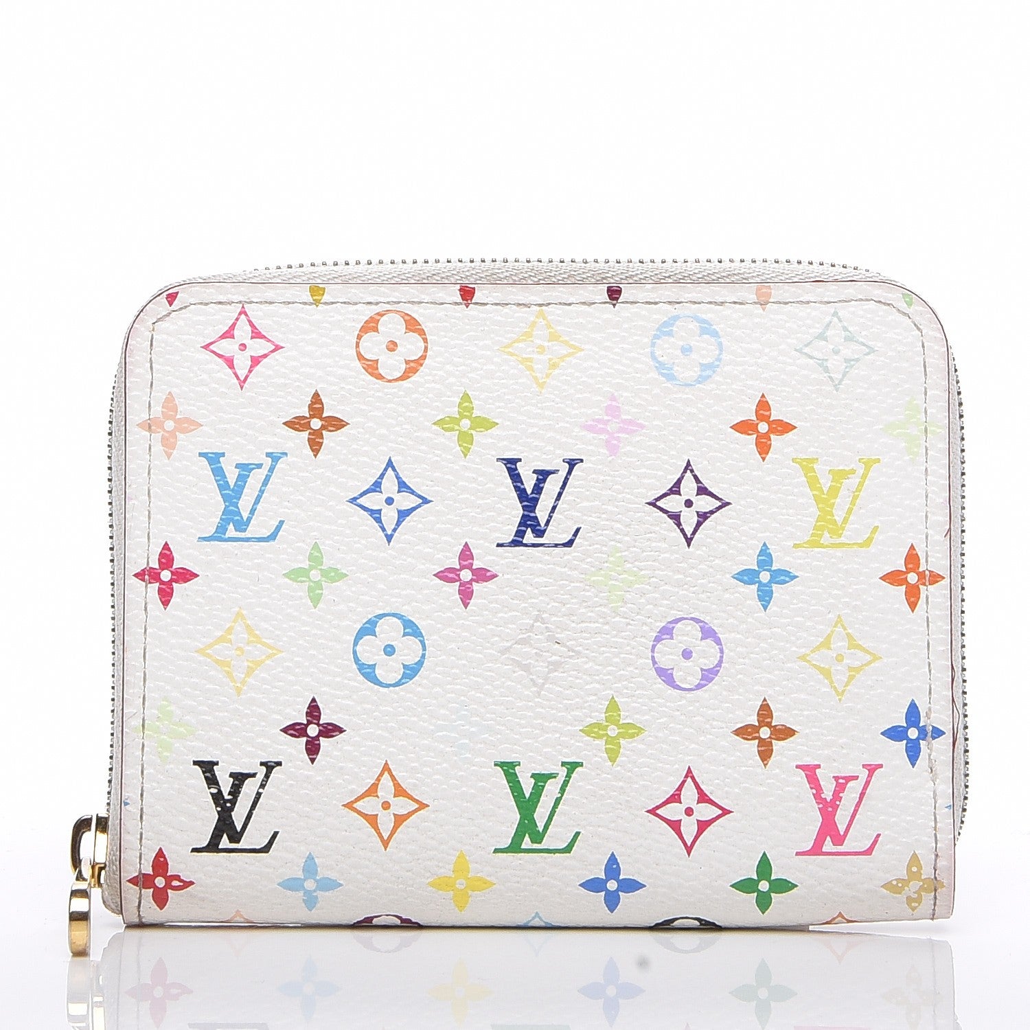 Louis Vuitton Monogram Multicolor Zippy Coin Purse White 1 of 8